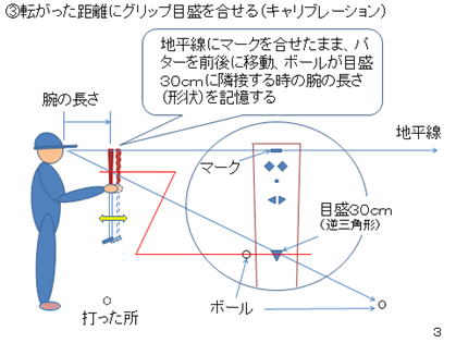 グリップの目盛をプレーヤ専用にするためのキャリブレーション法